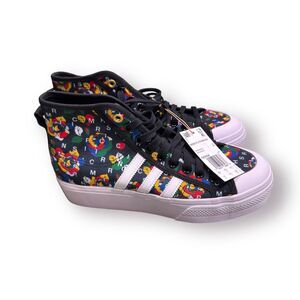 Adidas High Tops Nizza Mid x Rich Mnisi Pop Art Rose Sneakers Shoes Size 10 NWOB